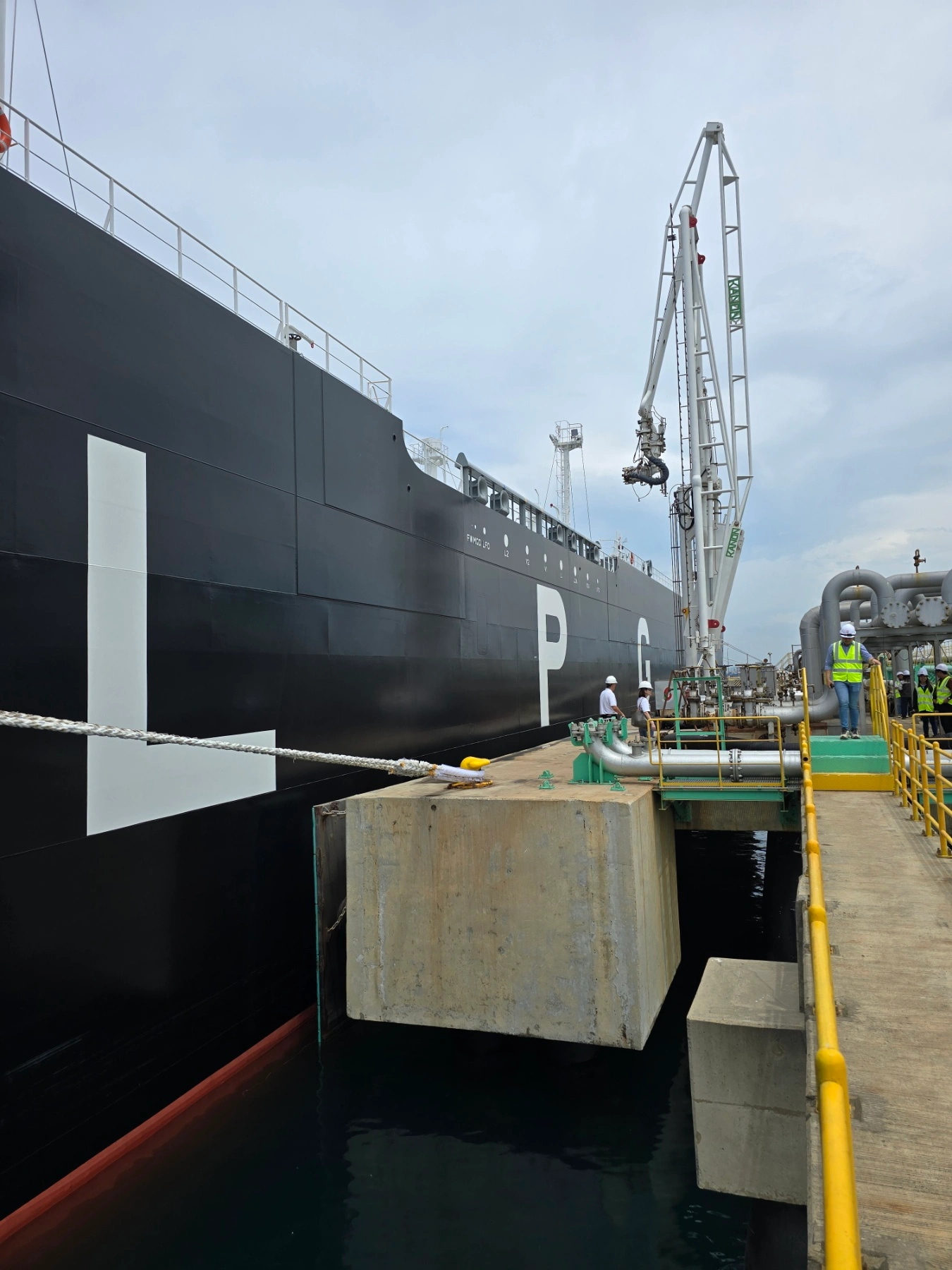MV Bonneville docked at South Pacific Inc. (SPI) Terminal in Brgy. Salong, Calaca, Batangas